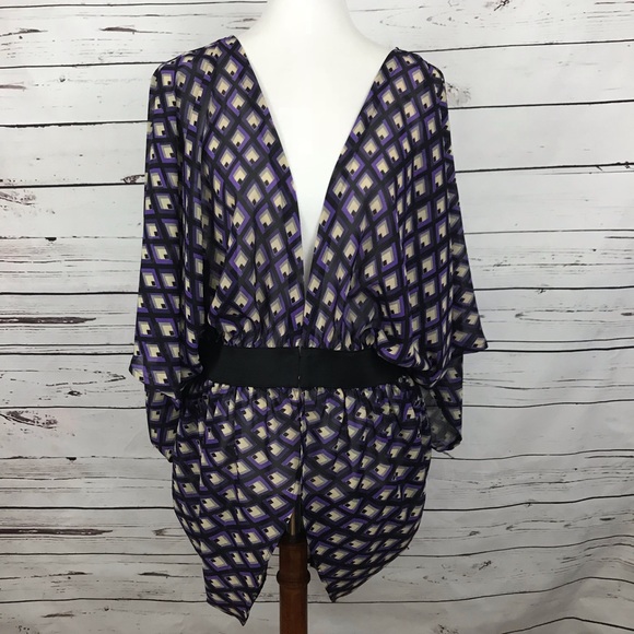 Lane Bryant Tops - Lane Bryant Belted Wrap Purple Size 22/24